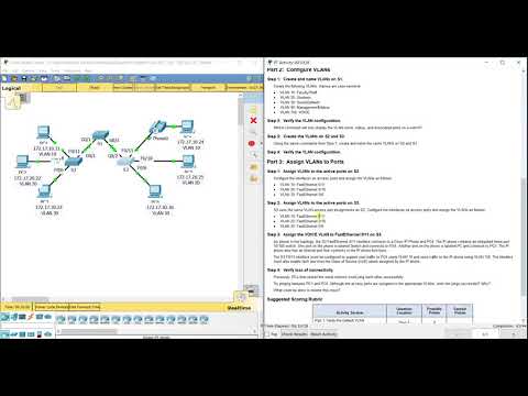 PKT 6.2.1.7 - Configuring VLANs