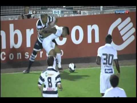 XV de Piracicaba  0  X  1  Santos - 1º Tempo