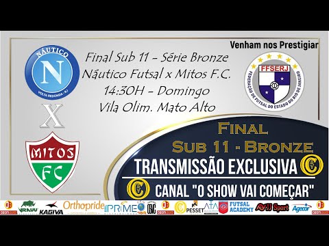 Náutico Futsal x Mitos F.C. - Campeonato Carioca Sub 11 Série Bronze Final