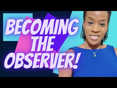 Become the observer of your thoughts! Go from thinker to observer!