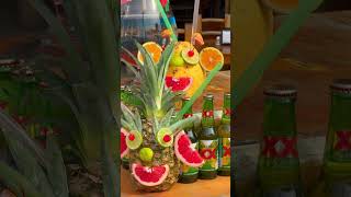 Only in Cozumel 🍍🥥🍺 #cruiseship#cozumel #fruitart #funnyshorts