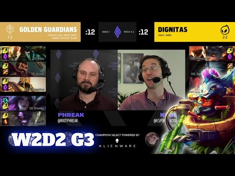 Golden Guardians vs Dignitas | Week 2 Day 2 S11 LCS Spring 2021 | GG vs DIG W2D2