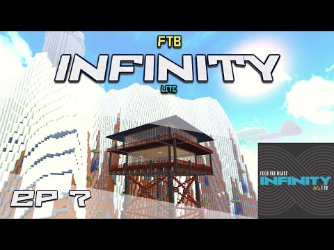 FTB Infinity Lite Ep 7 - CABIN CONSTRUCTION