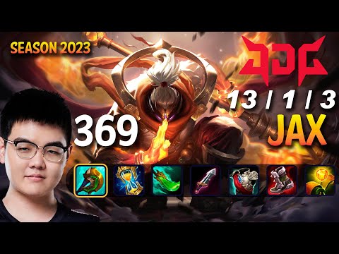 JDG 369 JAX vs RENEKTON Top - Patch 13.13 KR Ranked