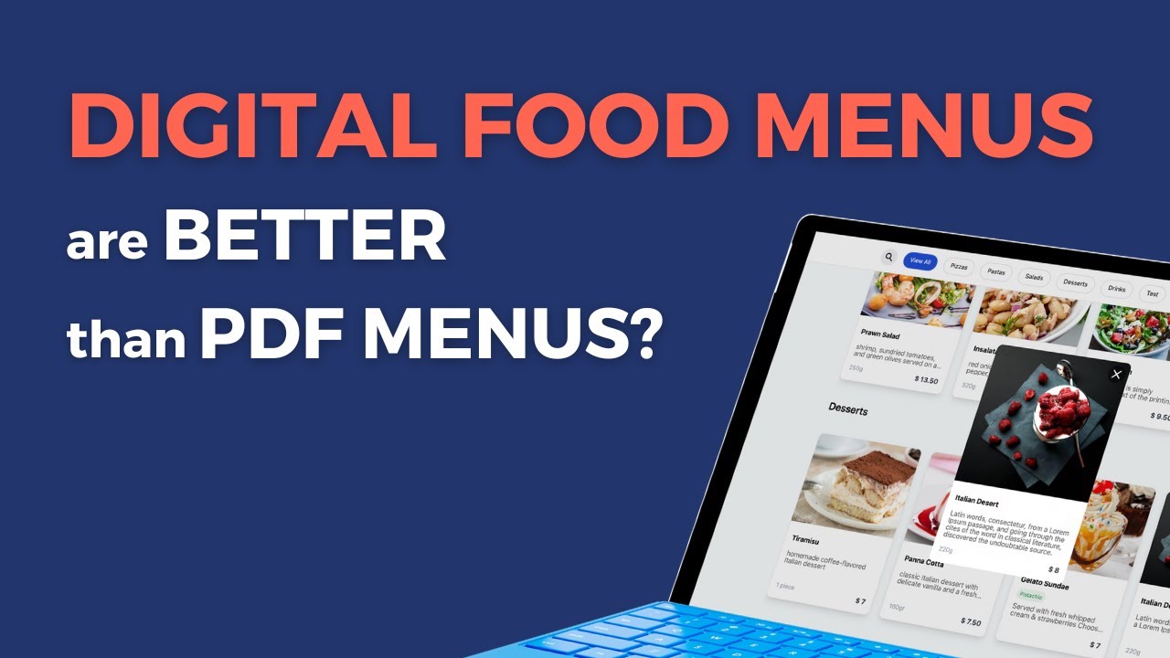 Why Digital Food Menus are Better than PDF Menus?