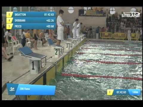 Serie 2 dei 200 Rana  Assoluti Maschi Master - Campionati Regionali Masters 2014 di Veneto e Friuli