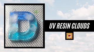 UV Resin Clouds In A Keychain | Resin Pouring | Resin Art | UV Resin Tutorial