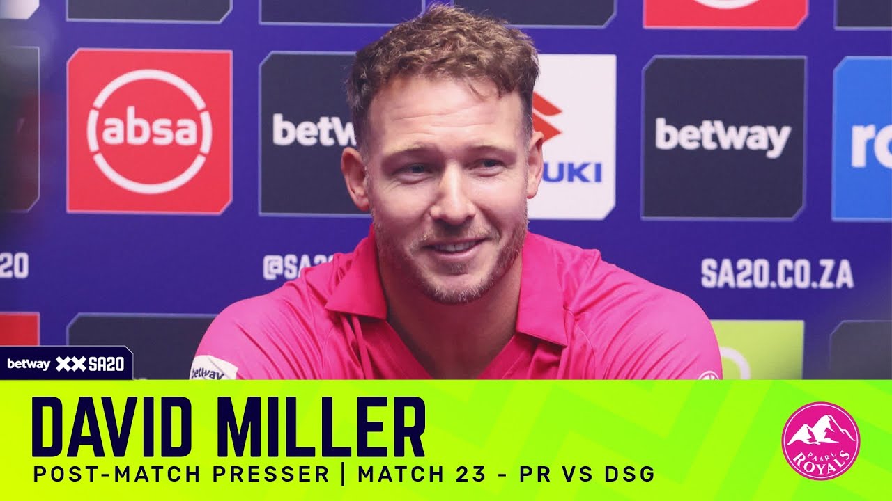 David Miller, Paarl Royals | PRvDSG Post-match presser
