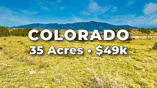 35 Acres of COLORADO Land for Sale with Creek, Power & Mountain Views • LANDIO