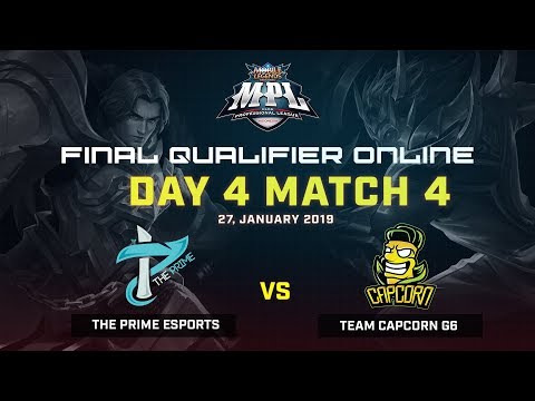 Final Qualifier MPL Day 4 Match 4 :The Prime Esports vs Team Capcorn G6