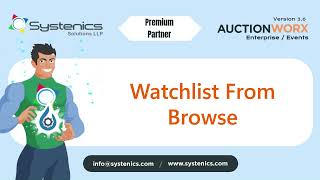 Add to Watchlist as You Browse in AuctionWorx Events 3.6