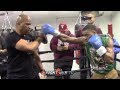 THE FULL ERROL SPENCE MITT WORKOUT ONE WEEK OUT FROM HIS MIKEY GARCIA SUPERFIGHT