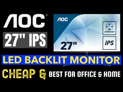 Aoc 27b2h 27 inch fhd ultra slim ips panel black lcd monitor