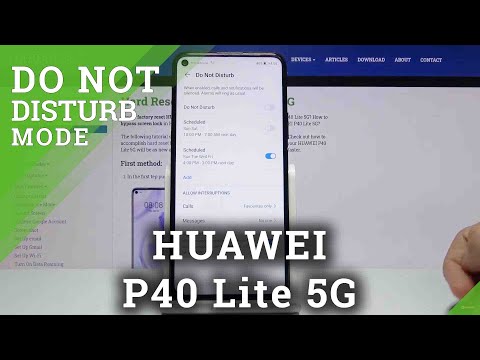 How to Enable Do Not Disturb Mode on HUAWEI P40 Lite 5G – Open DND Mode
