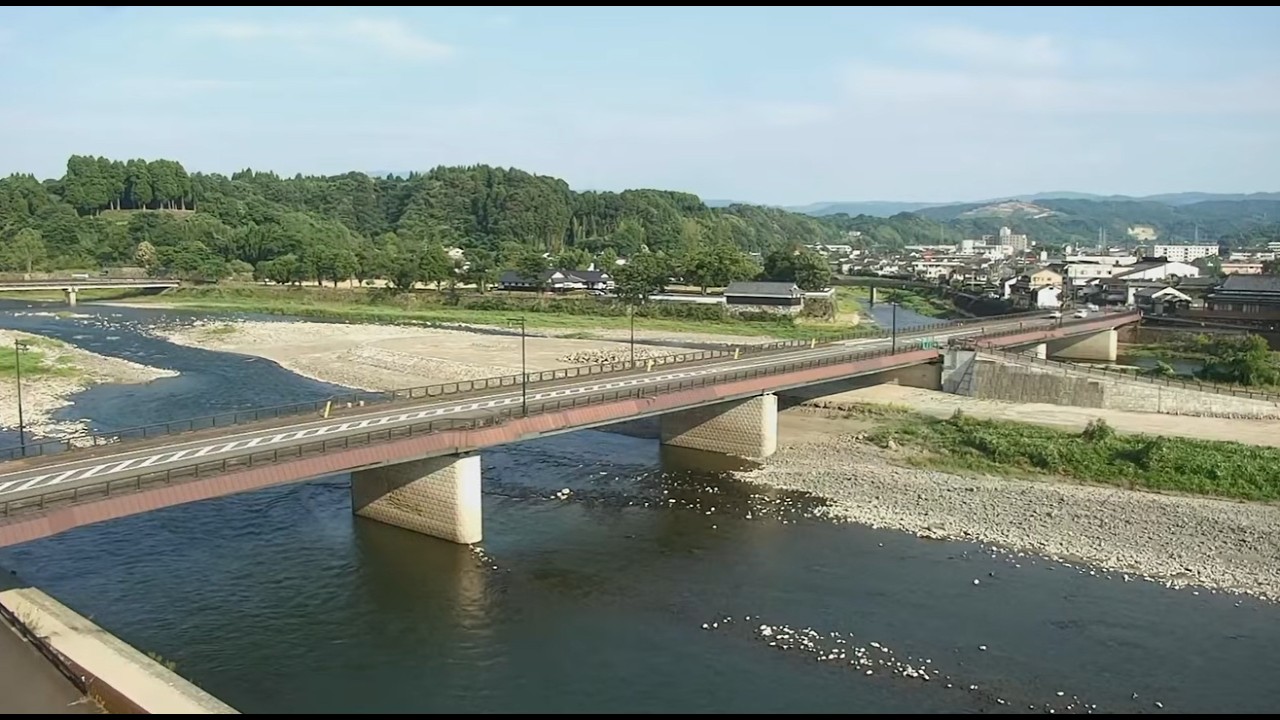 Live webcam view of Ohashi Bridge and Riverside Park