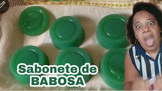 Fiz outro sabonete de BABOSA. Vem ver como ficou.