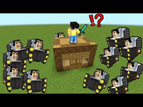 DaveFromPH - SURROUNDED By TITAN SKIBIDI TOILET in Minecraft PE! (Tagalog)