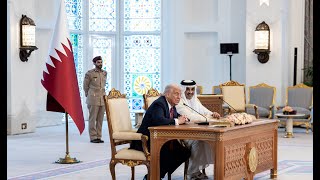 President Trump Participates in a Signing Ceremony and an Exchange of Agreements, May 14, 2025