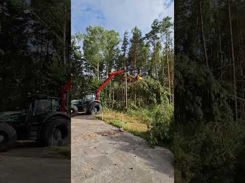 Bäuml Landschaftspflege: Valtra tractor with Palfinger Epsilon M70F crane and GMT035 grapple saw