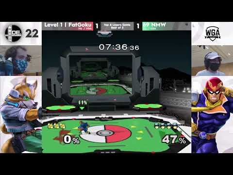 Nickemwit (Falcon) vs. Level1 | FatGoku (Fox) | Domino Effect 22 Melee Singles Top 8 LSF