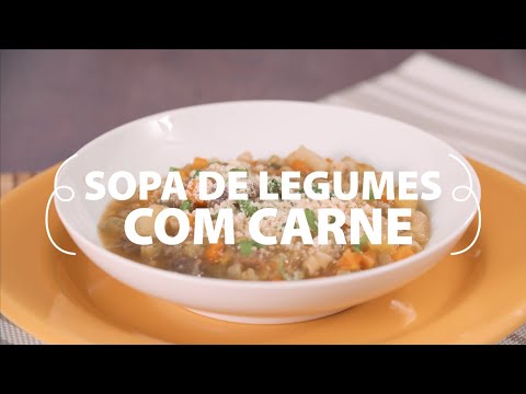 Sopa de legumes com carne