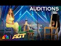INVISIBLE Magician Olive FREAKS OUT The Judges Auditions AGT 2024