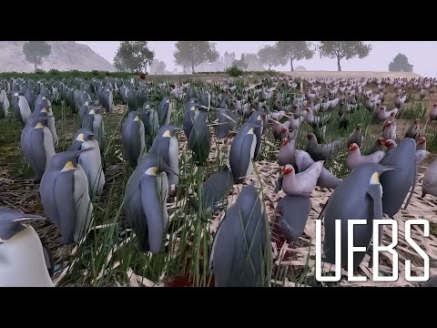 30.000 Chickens vs 30.000 Penguins- Ultimate Epic Battle Simulator 2- UEBS 2