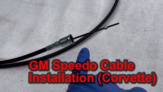 C3 Speedo Cable Installation