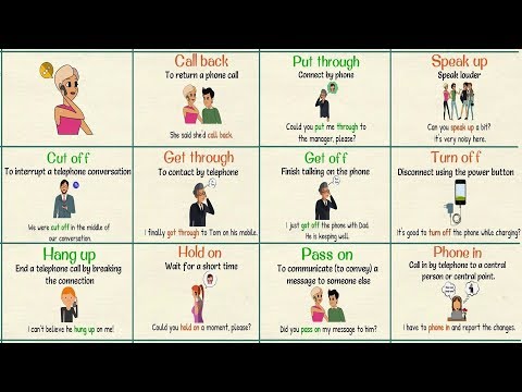 Telephone Phrasal Verbs: 12 Important Phrasal Verbs for Telephone Conversations