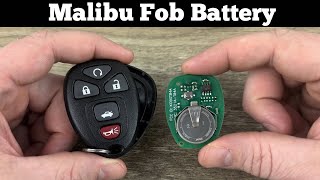 2004 - 2012 Chevy Malibu Key Fob Battery Replacement - How To Change Replace Malibu Remote Batteries