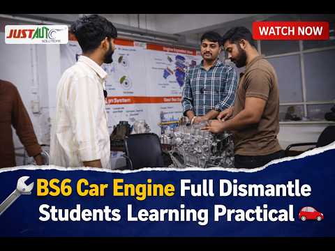 🔧 BS6 Car Engine Full Dismantle | Students Learning Practical 🚗