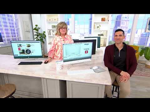 HP 24" Touch All-in-One Computer Intel 8GB 256GB SSD & Office Option on QVC