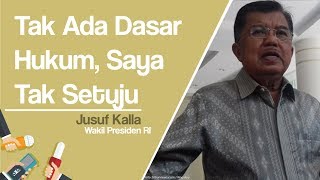 Ada Usulan Dana Saksi Ditanggung Pemerintah, Wapres: Tidak Setuju, jika Tidak Ada Dasar Hukum