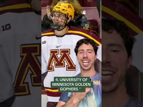 TOP 5 SCHOOLS IN THE 🇺🇸 TO PLAY HOCKEY FOR 🏒🎓