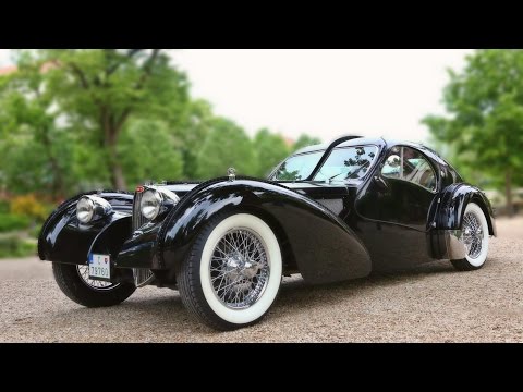 Bugatti 57SC Atlantic -little "Drag Race" on the Road!