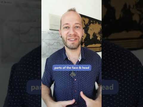 🙂 Parts of the face in English! #lingonienglish #lingoni #learnenglish #englishteacher #american