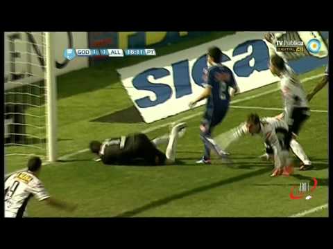 GOL DE BORGHELLO  - GODOY CRUZ 1 ALL BOYS 1 - FECHA 4 (05 08 2012)