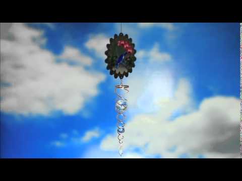 Iron Stop Animated Sepia Hummingbird Crystal Twister