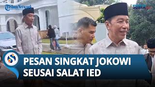 Jokowi Sampaikan Pesan Singkat seusai Salat Idul Fitri  di Masjid Jami' Al Bina GBK: Sabar dan Maaf
