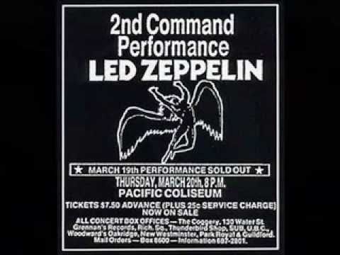 Led Zeppelin ((Dressing room)) Robert Plant Vancouver 1975