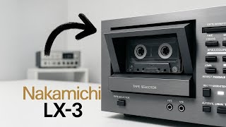 Video thumbnail for Nakamichi LX-3 High-end Cassette Deck from 1986 by Spacetime Engineering