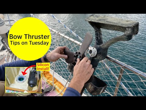 Bow Thruster Maintenance - We install silicon seals on an Amel Super Maramu 2000