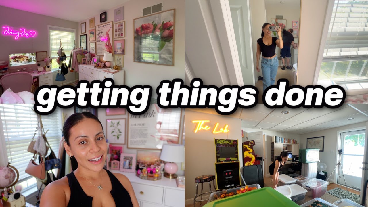 make breakfast with me, new office tour, organizing & gardening ✨