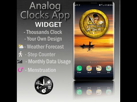 Clock Widget, Weather, Counter