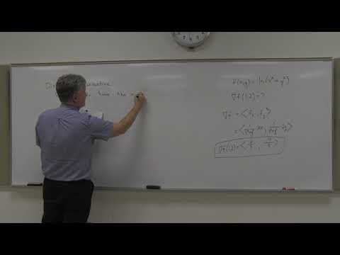 MTH 292 14.6a The Gradient Vector and Directional Derivative