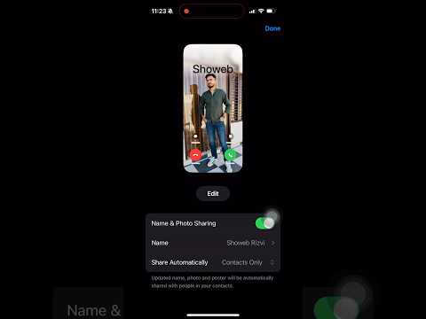 How To Share Name & Photo On Iphone ?😱