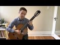 Brouwer Etude No. 6 (Estudios Sencillos) and Lesson for Classical Guitar