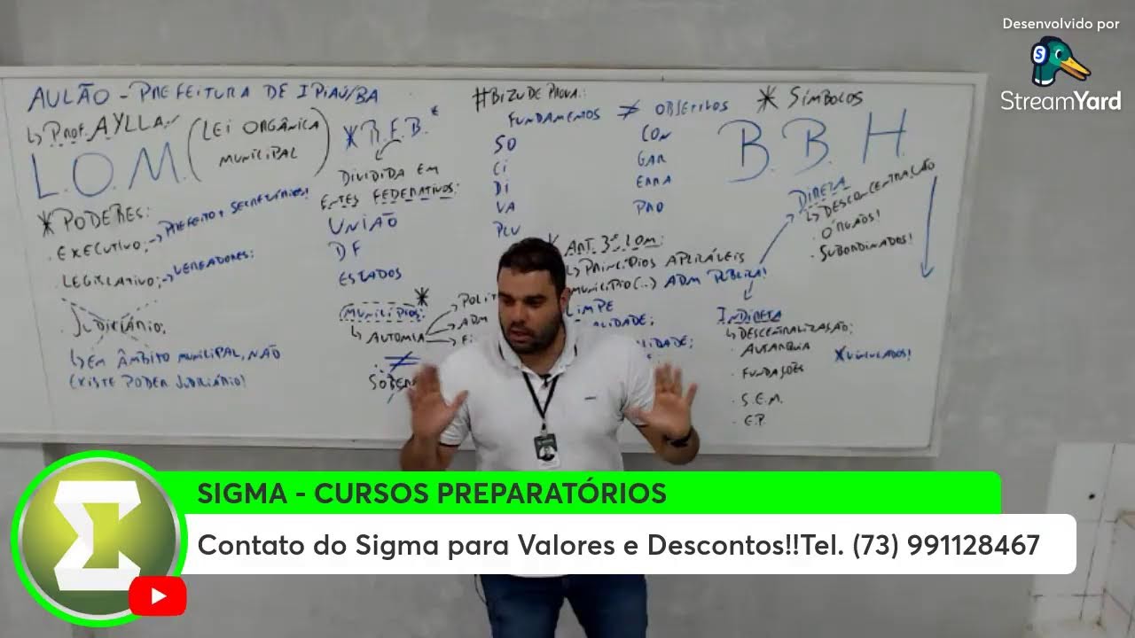 AULÃO - CONCURSO DA PREFEITURA DE IPIAÚ/BA