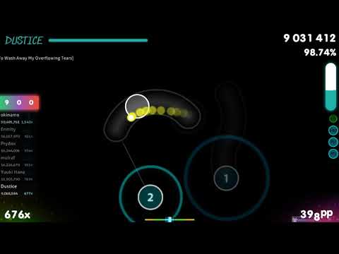 Dustice | Foreground Eclipse - In A Night When Her [A Gentle Rain] 1st +DT FC 98.94% {#2 819pp} osu!