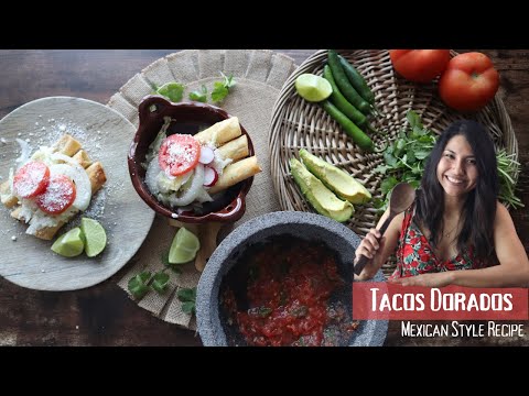 "Tacos Dorados" - Mexico Style from 'Guerrero state' | Carmen's Kitchen